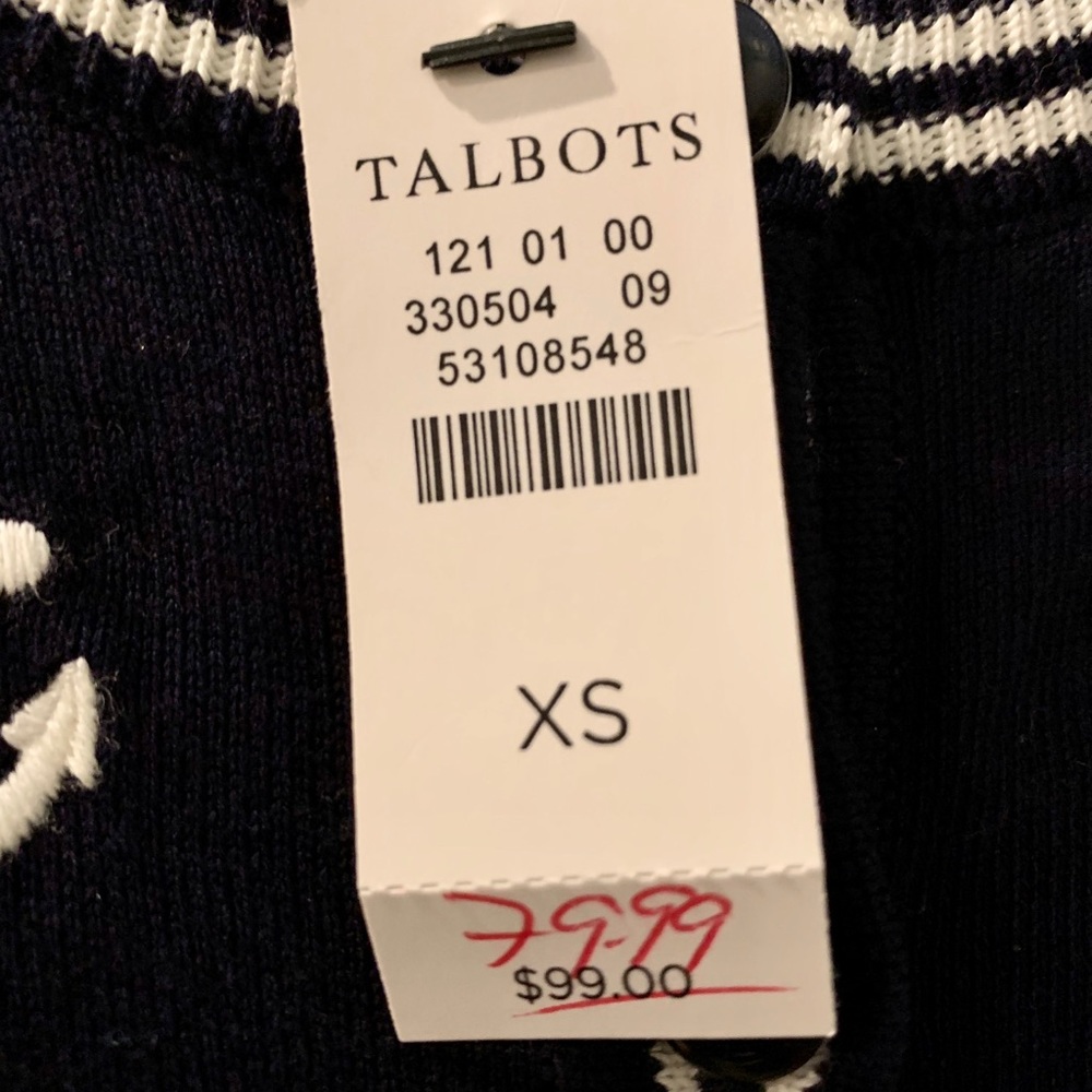 Navy Embroidered Cardigan - Picture 3 of 3
